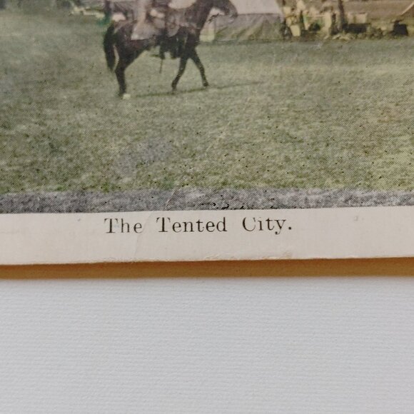 Antique Stereograph Card "The Tented City" Military Memorabilia - Picture 2 of 5
